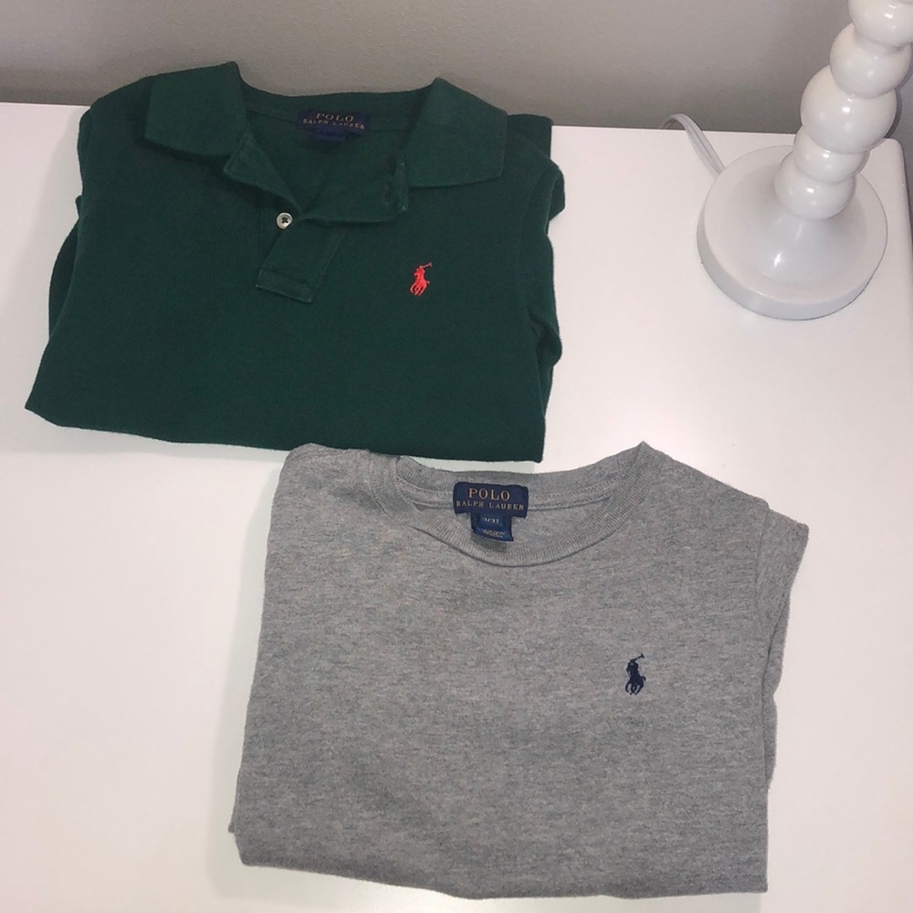Two long sleeve Polo shirts